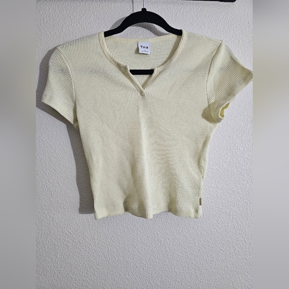 TNA Tops - TNA Cream Ribbed Women's Top